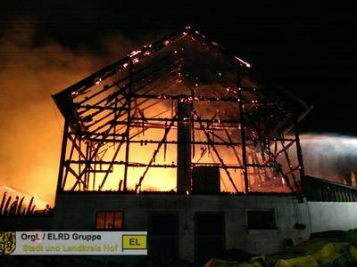 Brand landwirtschaftliches Objekt