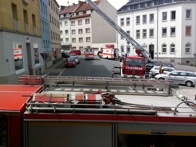 Brand ausgedehntes Gebäude RD 4