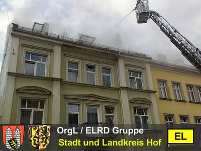 Brand Dachstuhl Person in Gefahr